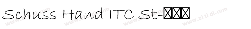 Schuss Hand ITC St字体转换